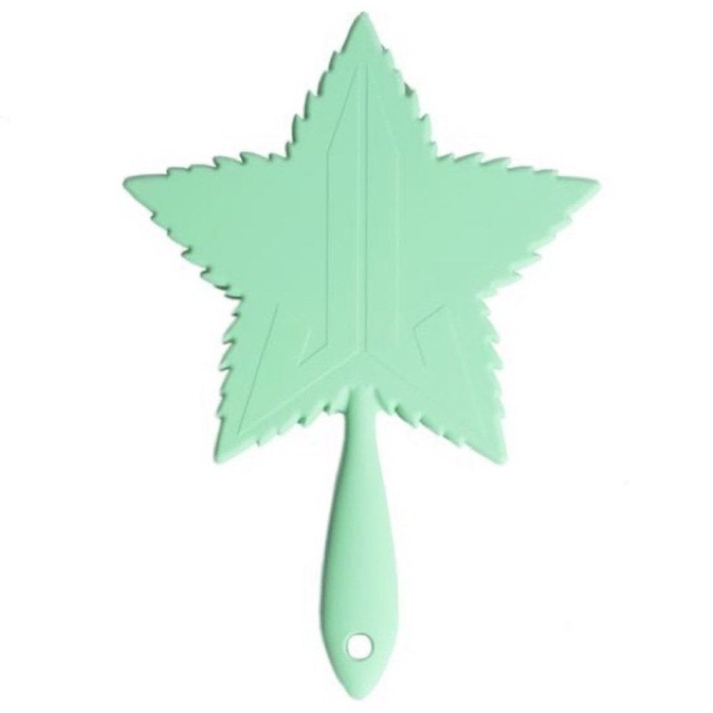 Jeffree Star 420 Edition Leaf Mirror Mint Green Soft Touch